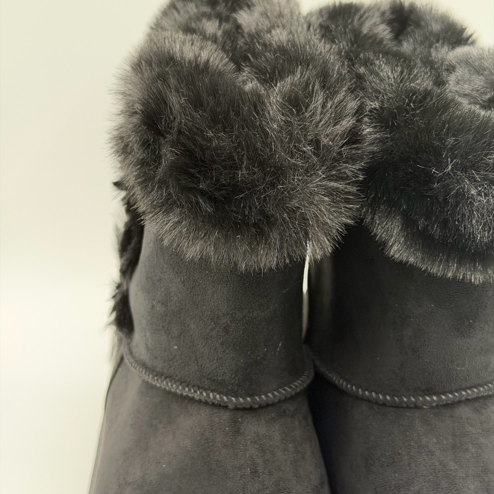 Brand New Women's SO Paulina Black Faux Fur-Lined Winter Boots Size 8.5 - Picture 4 of 15